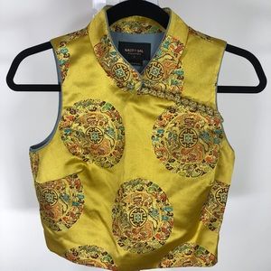 NastyGal gold crop top